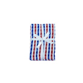 QUALITY HOME TEXTILES 100% CottonTerry Towelling Tea Towels with Hanging Loop | Pack of 3| Kitchen Hand Towels Dish Cloth Super Absorbent Soft Touch | Gift Packed Tea Towels (Multicolour)