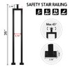 3 Pack U Shape 36" Stair Balusters with Adjustable Top