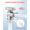 VEVOR 10-Pack Angle Stop Valve, 1/4 Turn Water Shut Off