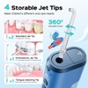 COSLUS Portable Water Flosser for Kids: 4 Gentle Modes for