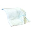 Ramon Hygiene 10 Large White Dishcloths, Blue Overlock, 30 x