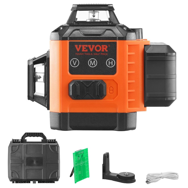 VEVOR 100ft Self Leveling Laser Level, Manual Green 3 x