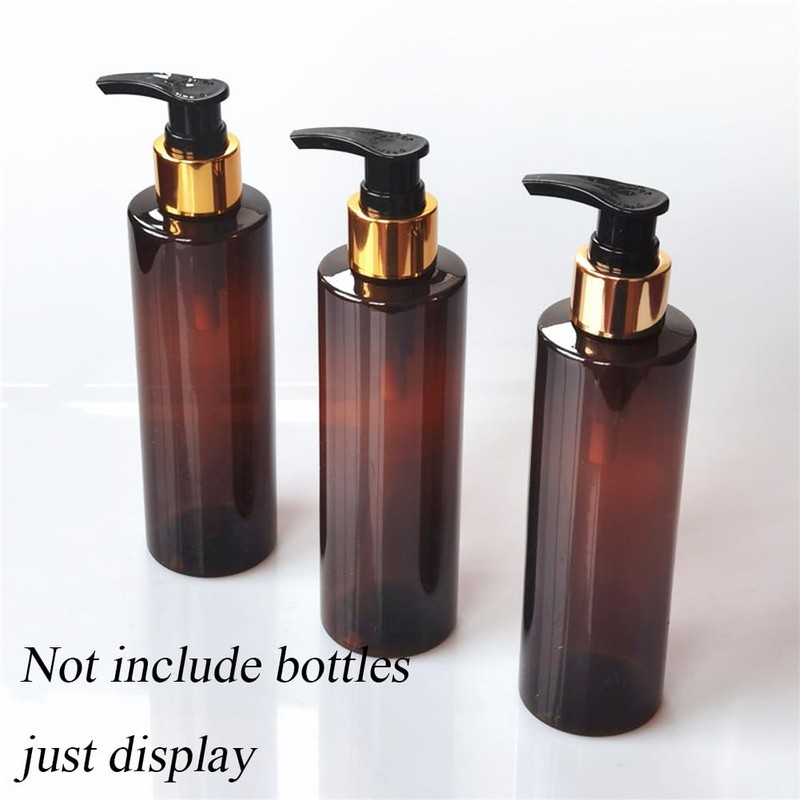 6PCS Black Plastic 24/410 Soap Dispenser Pump Replacement Lotion Bottle