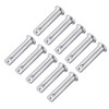 sourcing map Single Hole Clevis Pins,8mm x 35mm Flat Head