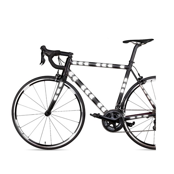 Blackshell® Reflector Stickers – 34-Piece Set for Bicycle Frame, Stickers