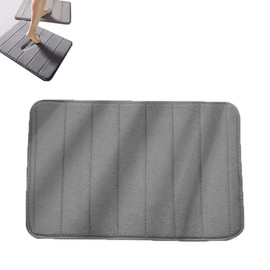 Norhogo Super Absorbent Memory Foam Bath Mat, Bath Mat Set of Grey 40*60 cm, Extra Soft Non-Slip Bathroom Mat, for Living room, bedroom, study, kitchen, bathroom, entrance hall, commercial space, etc.