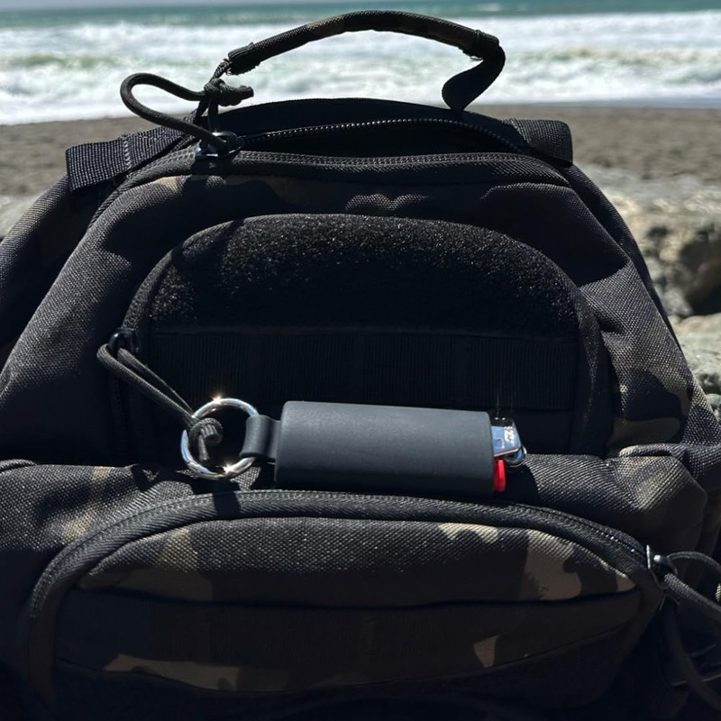 Lighter Holder for J6 BIC Lighters. Silicone case has a