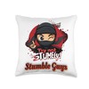 Stumble Guys Merch T Ninjas Games Stumble Guys Throw Pillow