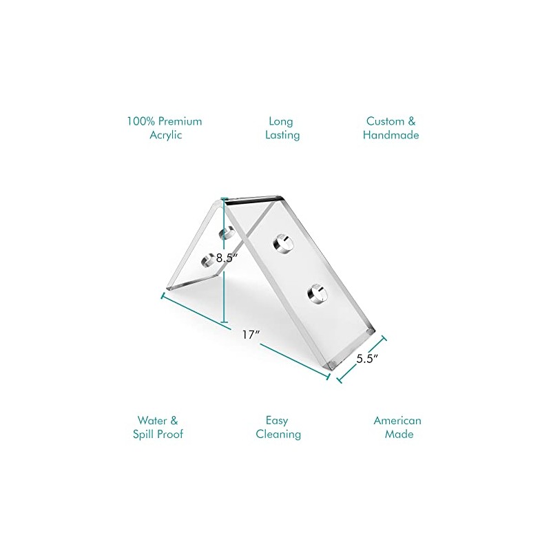 STAUBER Acrylic Wine Bottle Stand - Clear Tabletop Display -
