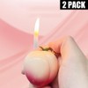 WYZDQYDH 2PACK Pink Windproof Flame Adjustable Lighter,Cool,Jet Torch Flame Lighters,Butane