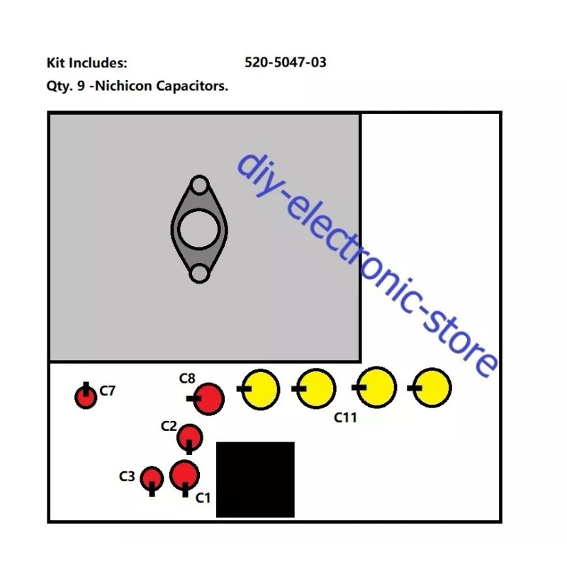 Data East Capacitor Replacement Repair Kit /for Data East Pinball