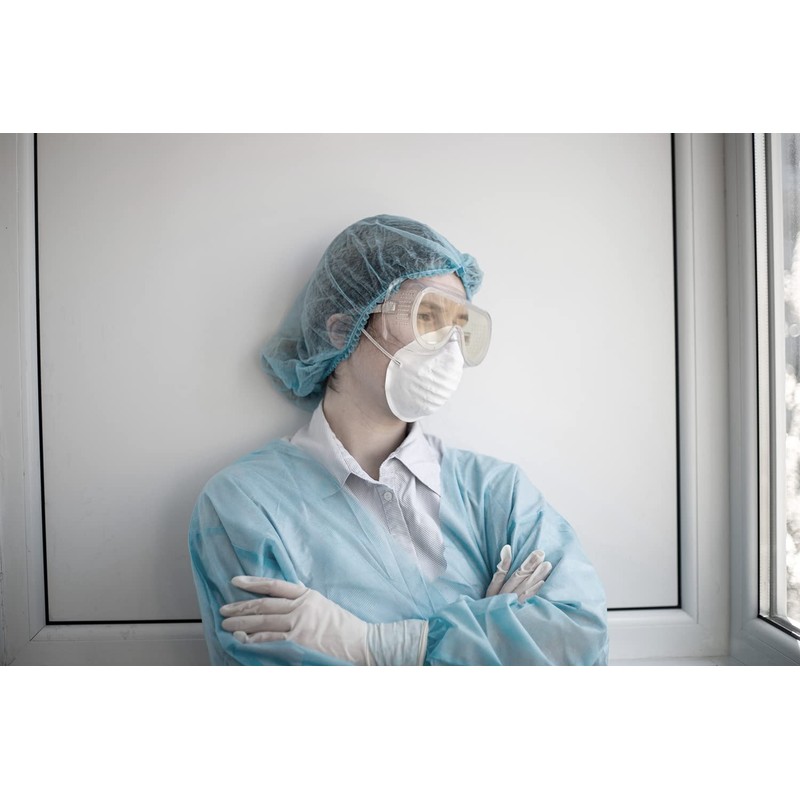 Pack of 100 Nitrile Disposable Gloves Powder-Free Gloves l