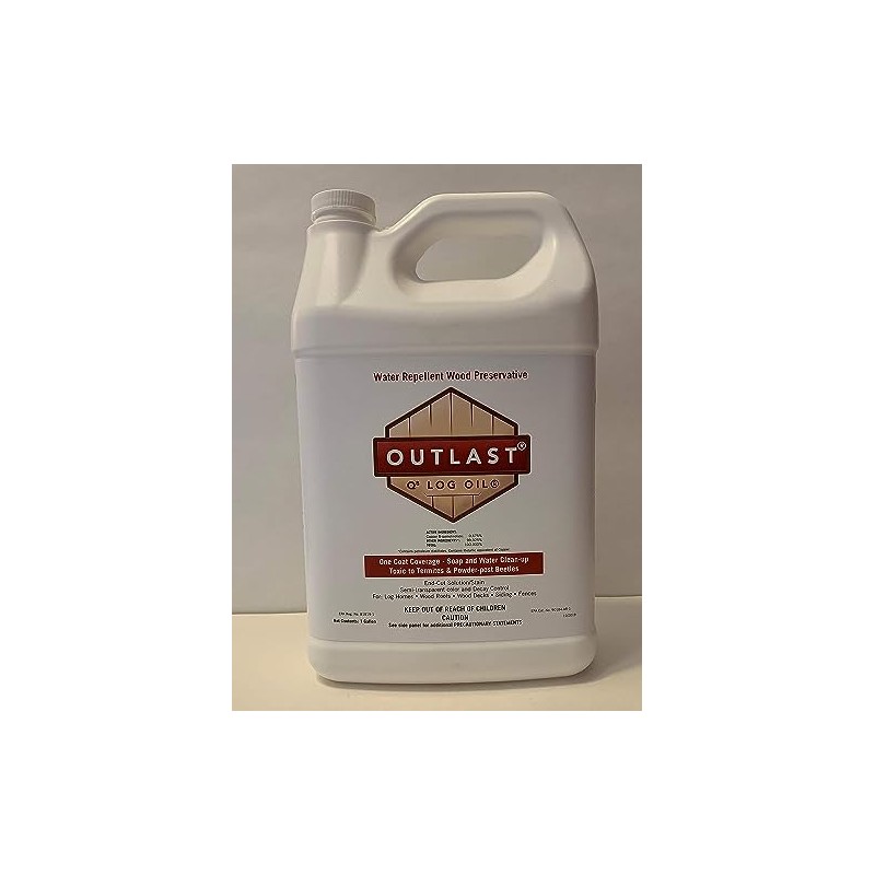 Outlast - Q8 Log Oil Wood Preservative for Decks, Log