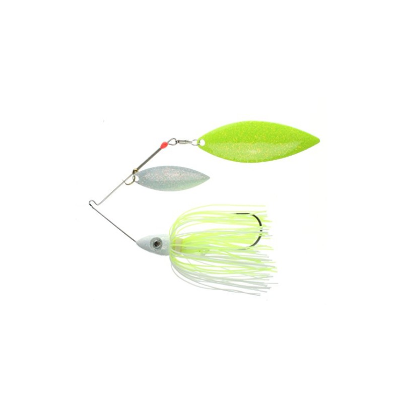 Nichols Lures DF20-1 Pulsator Depth Finder Metal Flake Spinnerbait, White