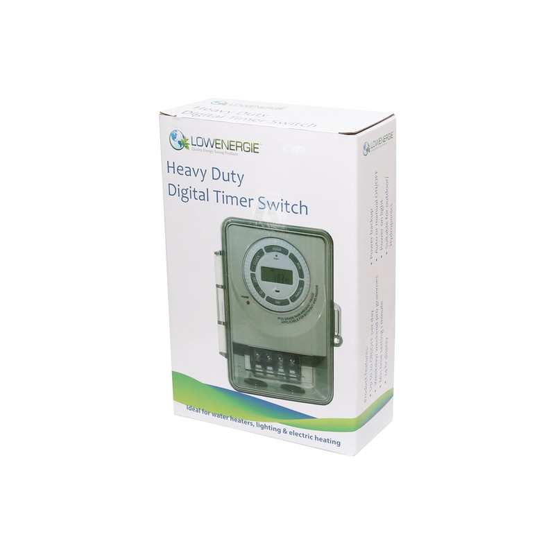 Heavy Duty Timer Switch 30A 6500w IP55 water resistant (Digital)