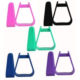 Showman Molded Plastic Pony Stirrups! New Horse TACK! (Black)