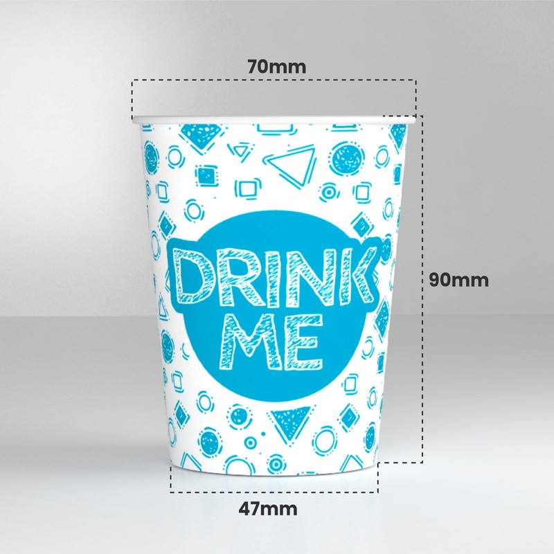 Baciato Caffè 100 Paper Cups 200 ml Biodegradable Eco Friendly