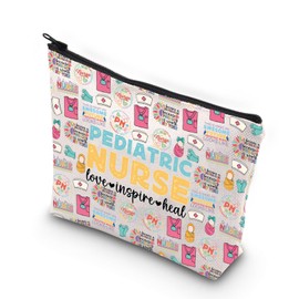 Pediatric Nurse Makeup Bag Pediatric Nurse Grad Gifts Nurse Zipper Pouch Makeup Bag (Pediatric Nurse CA)