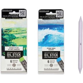 Sennelier Oil Sticks Mini Sticks Landscape and Stumps - Pack of 12