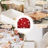 Acrylic Napkin Holder Snowflakes Pattern Red Modern Decorative Dinner Paper