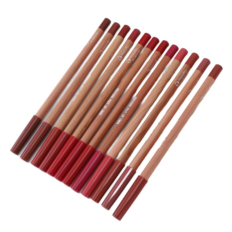 12 Colors Lip Liner Matte Lipstick Lipliner Waterproof Sweat Resistant