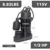 Everbilt NEW Everbilt 1/2 HP Submersible Aluminum Sump Pump with