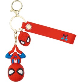 Llavero de dibujos animados para niñas y niños, bonito llavero, llavero, pulsera, dije de coche, mochila, llavero