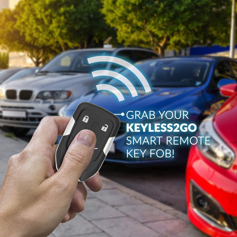 Keyless2Go Replacement for 3 Button Proximity Smart Key for GMC