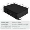 Portable cat Litter Box, Leak Proof, Foldable,18x14x5.5in Black,Perfect for Hotel