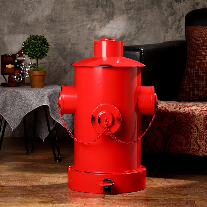 Hoolerry Fire Hydrant Trash Can Retro Creative Garbage Can with