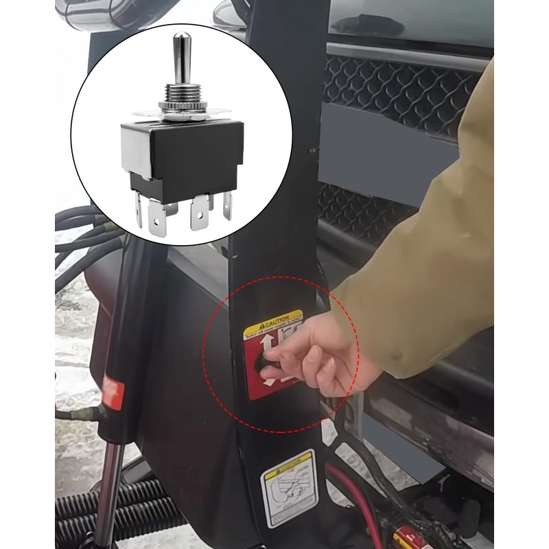 TIKSCIENCE Double Reset Snow Plow Switch Replace MSC1889, MSC4238 Fit
