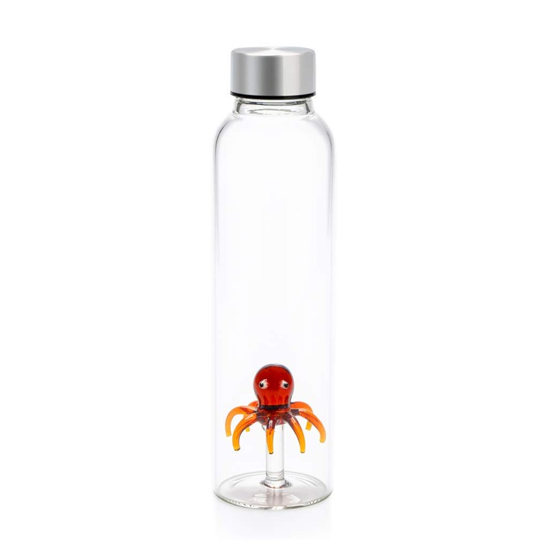 balvi Octopus Water Bottle 0.5 L with Stainless Steel Anti-Drip