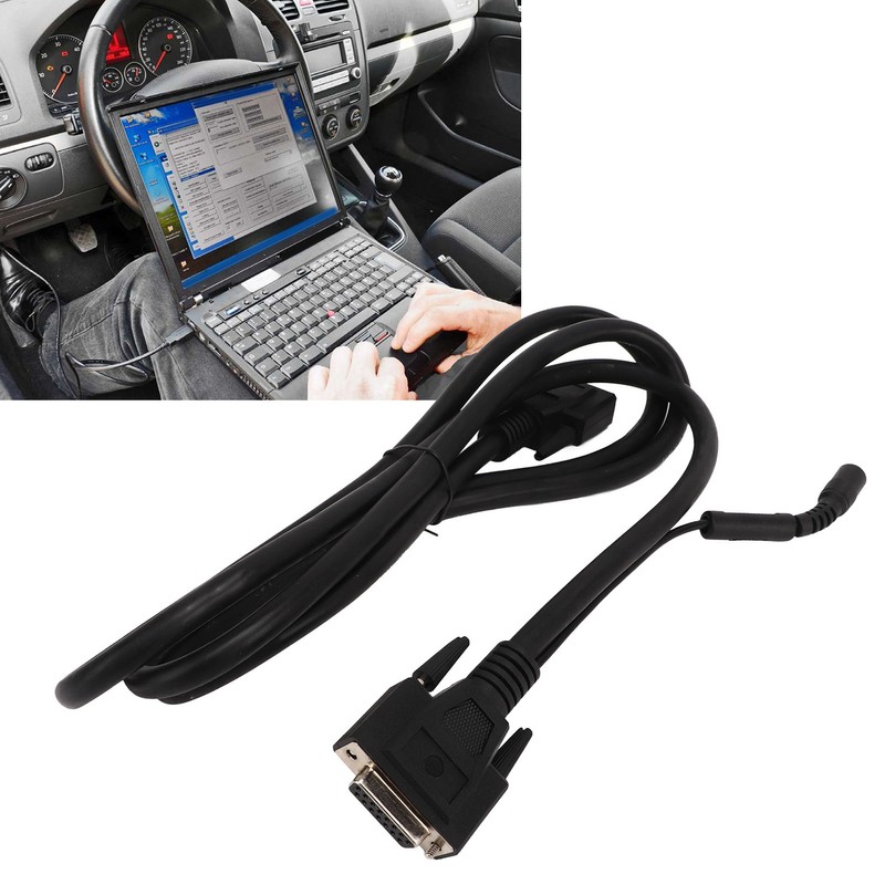 Car Diagnostic Cables Flexible Stable Connection OBD2 Adapter Cable Replacement