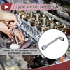 HEROFFIX 1 Pcs Socket Wrench Spanner Socket Remover 18.7x5.3cm Carbon