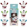 PME Cupcake Decorating Kit with Edible Toppers, Snowman