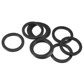 TA-VIGOR 10Pcs Rubber Flat Washers, 39mm OD, 30mm ID, 3mm Thickness, Heavy Duty Black Rubber Grommet Vibration Dampening Sealing Pads for Faucet, Pipe, Water Hose, Bolt Fasteners