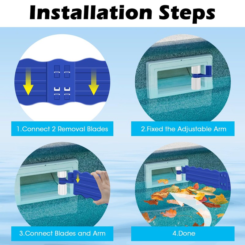 2Pack Pool Debris Catcher Skimmer, Pool Leaf and Debris Remover