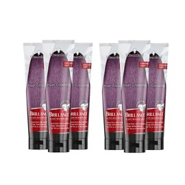 Brillance Shine Treatment, Hair Glossing Radiant Purple (6 x 150ml) Temporary Hair Colour That Can Be Applied Like a Hair Mask Lasts Up To 6 Washes