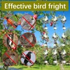 9 PCS Stainless Steel Bird deterrents for Outside,3D Bird Scarer