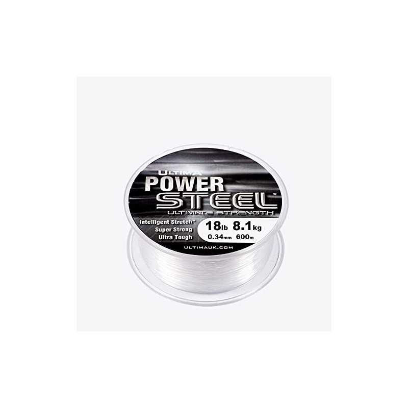 ULTIMA Power Steel Hi Tech Monofilament Klaar, 0.34 mm -