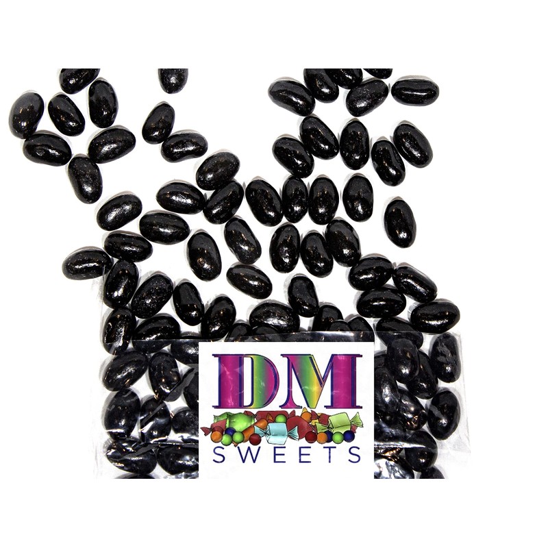 Jumbo Extra Large Fresh Chewy Black Licorice Jelly Beans -