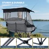 LILYPELLE Double Beach Chair with Canopy Shade, Oversized Folding Camping