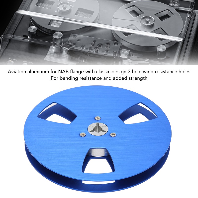 1/4 5 Inch Empty Tape Reel 3 Hole Aluminum Alloy