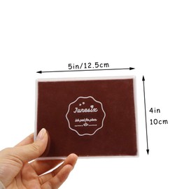 Large Size Craft Ink Stamp Pads, Washable Scrapbooking Finger Paint Ink Pad for Kids, Craft Ink Pads for Rubber Stamps, DIY Cards, Paintings, Baby Footprint Handprint (Coffee)