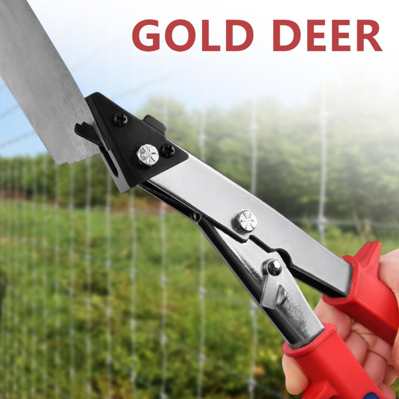 GOLD DEER 10Inch Sheet Metal Nibblers,Nibbler Shears,Hand Nibbler for Flat
