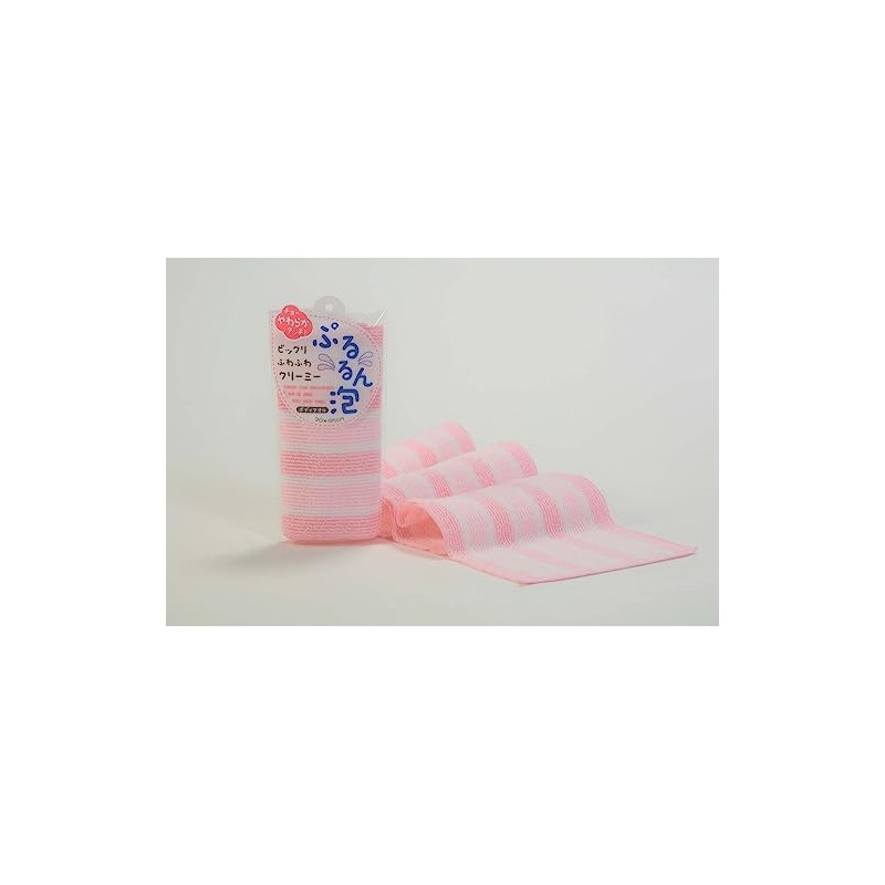 Nippon Kogyo Pururun Foam Body Towel, Pink