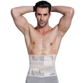 BESPORTBLE Slimming Trimmer Waistband Ab Belt for Men Women Workout Waist Belt Wrap l Size (Skin)