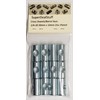 (12) Cross Dowels/Barrel Nuts - 1/4-20 20mm X 10mm Zinc-Plated