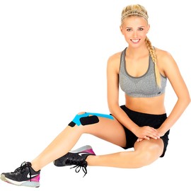 newgen medicals Rheumatism Bands: Kinesiology Tape Cotton Fabric 5cm x 5m Yellow (Plaster Tape, Sports Tape, Bandages)