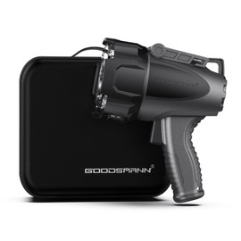 GOODSMANN Spotlight 6000 Lumen Boat Spotlight Waterproof Rechargeable Marine Spotlight LED Hunting Spotlight with Detachable Red Light Filter, EVA Carrying Case 9903-C102-01